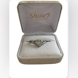 Heart Diamond Fashion Ring by Shaw Jewelers Size 6.25